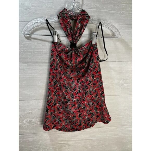 Kenneth Cole New York Halter Top Printed Small - Picture 2 of 9